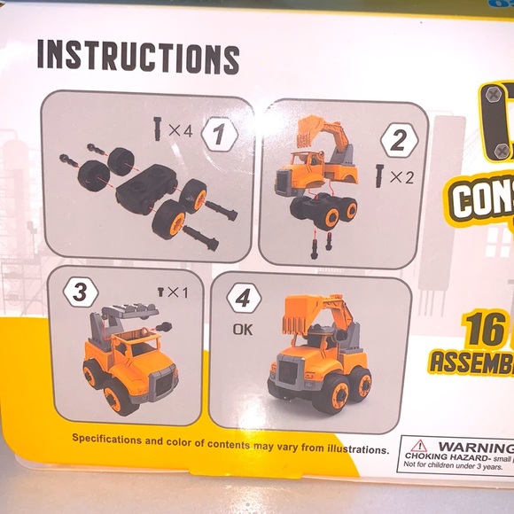 New in the Box DIY CONSTRUCTION TRUCK FOR Ages 6+ by MISCO TOYS - Picture 9 of 10